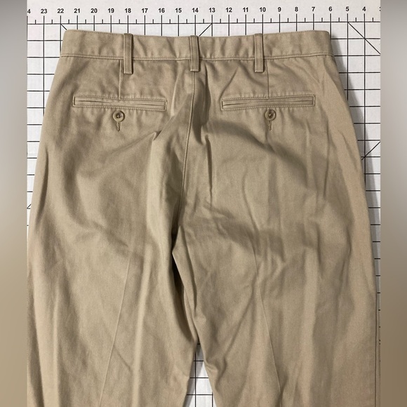 Land’s End Men’s Size 30 Traditional Fit Tan Khaki Pants - Picture 4 of 8